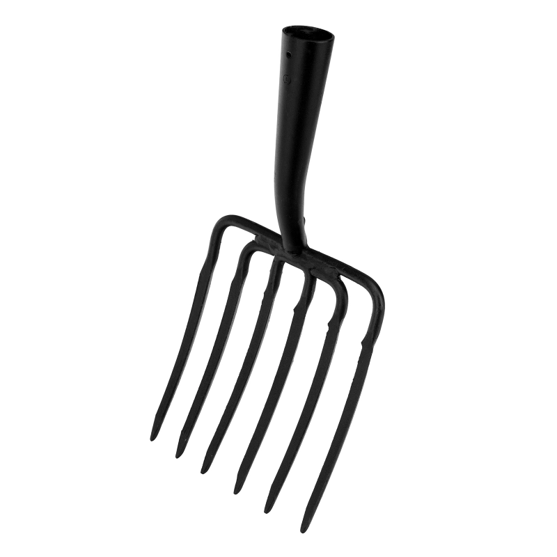 Вилы 6 - и рогие, копальные, 195х220 мм, кованые, без черенка, Арти, (63839)