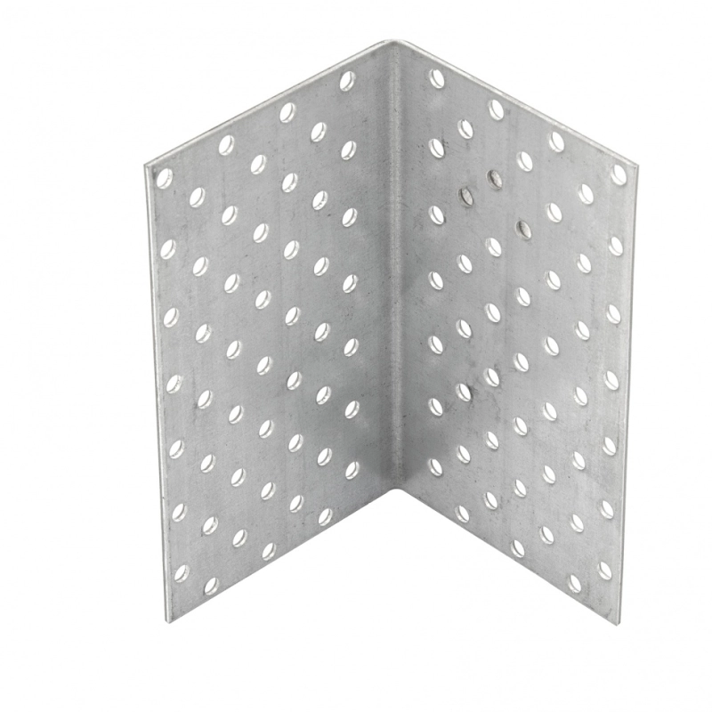 Крепежный уголок равносторонний  2 мм,   KUR 80 x 80 x 140 мм Сибртех (46592)