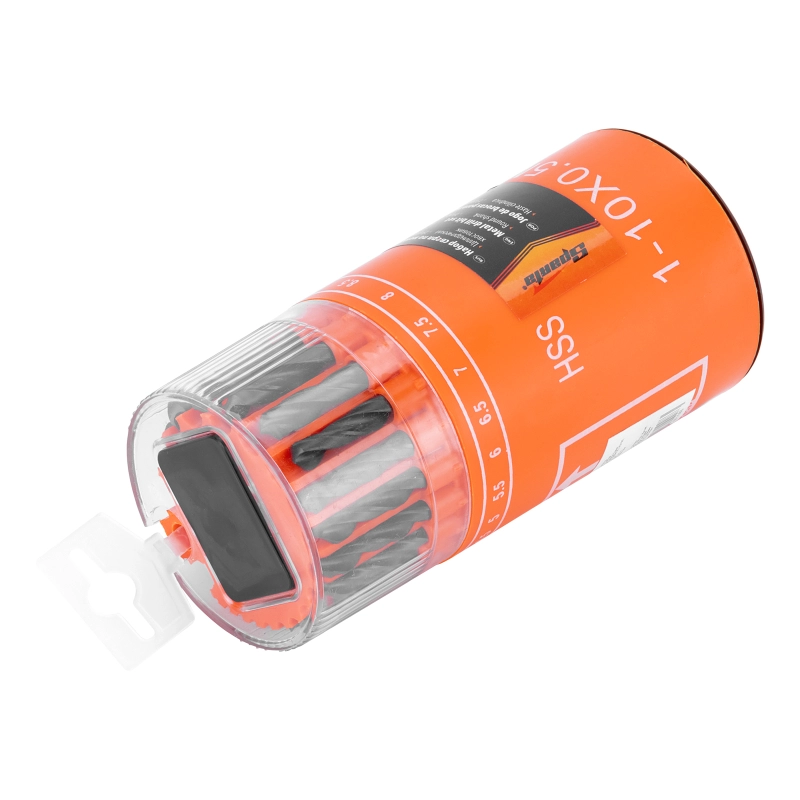 Набор сверл по металлу, 1-10 мм, (через 0.5 мм) HSS 19 шт, в стакане, цилиндрический хвостовик Sparta (723505)