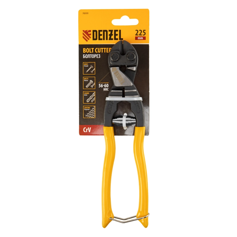 Болторез компактный, 225 мм - 9", Cr-V Denzel (78500)