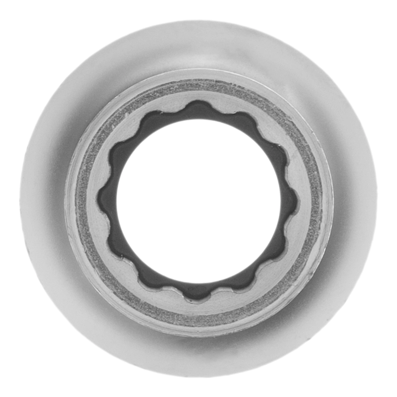 Головка торцевая, 10 мм, двенадцатигранная, CrV, под квадрат 1/2, хромированная Matrix (13680)