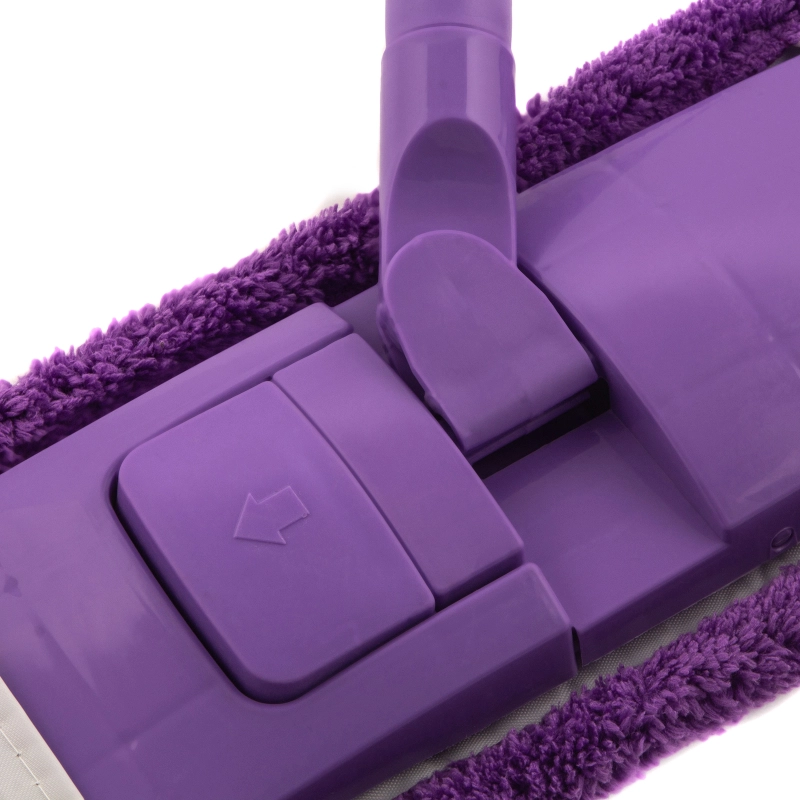 Швабра, 120 см, с пластиковой складной подошвой, насадка микрофибра, телескопическая рукоятка, Light Elfe (935055)