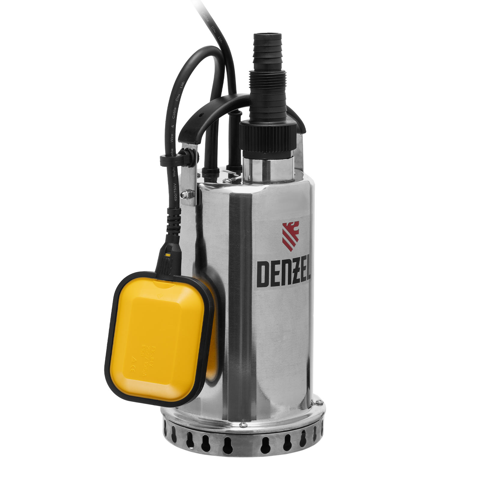 Дренажный насос DP600X, 600 Вт, подъем 7.5 м, 8500 л/ч Denzel (97220)