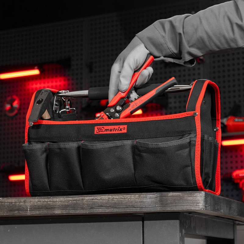 Переноска для инструмента каркасная 415 х 230 х 260 мм Matrix (90257)