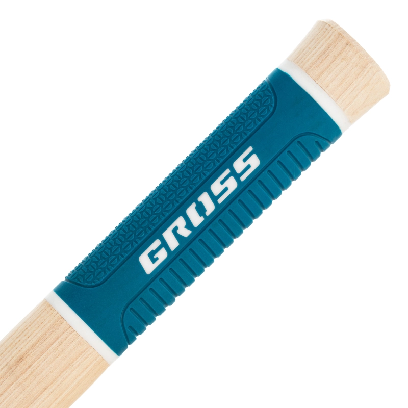 Молоток-гвоздодер, 450 г, угол 45, магнит, обрезиненная рукоятка American hickory GROSS (10415)
