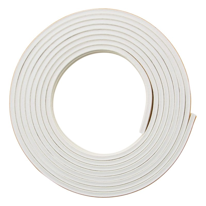 Уплотнитель резиновый, 6 м, профиль "E", белый Сибртех (88917)