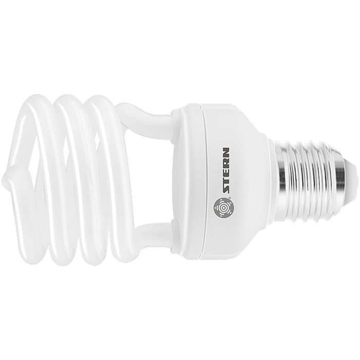 Лампа компактная люминесцентная, полуспиральная, 30 W, 2700K, E27, 8000ч Stern (90905)