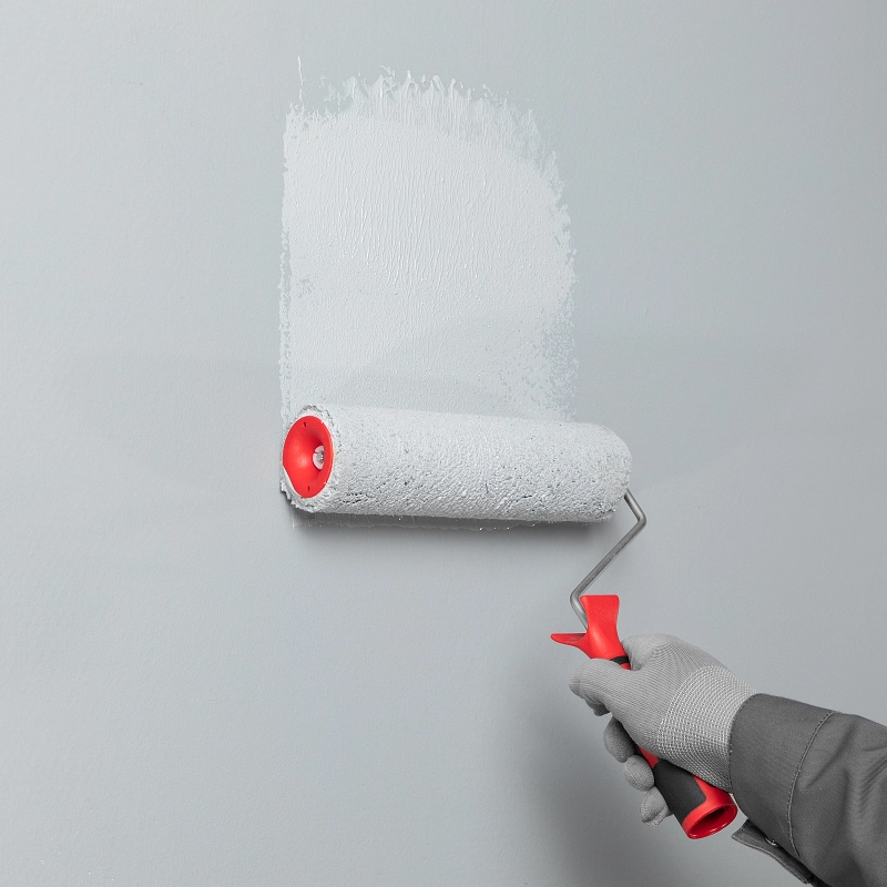 Валик для внутренних работ синтетический, с двухком.ручкой, 250 мм, ворс 12 мм, D 48 мм, D ручки 6 мм, полиакрил Matrix (80661)