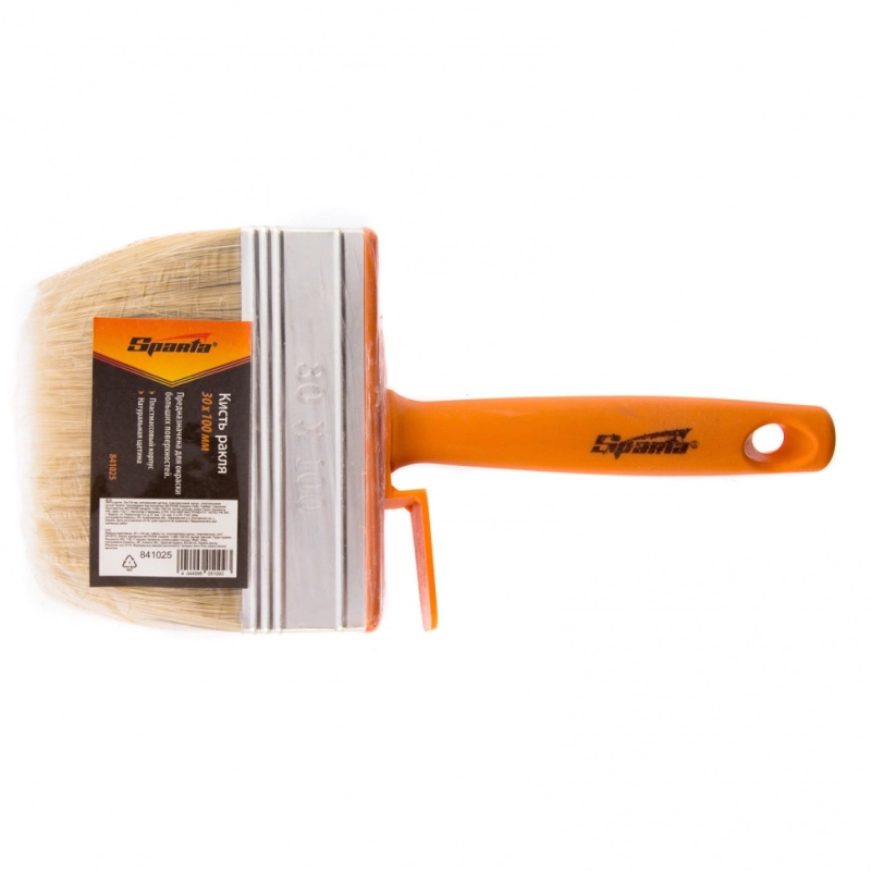 Кисть-ракля, 30 х 100 мм, натуральная щетина, пластмассовый корпус, пластмассовая ручка Sparta (841025)