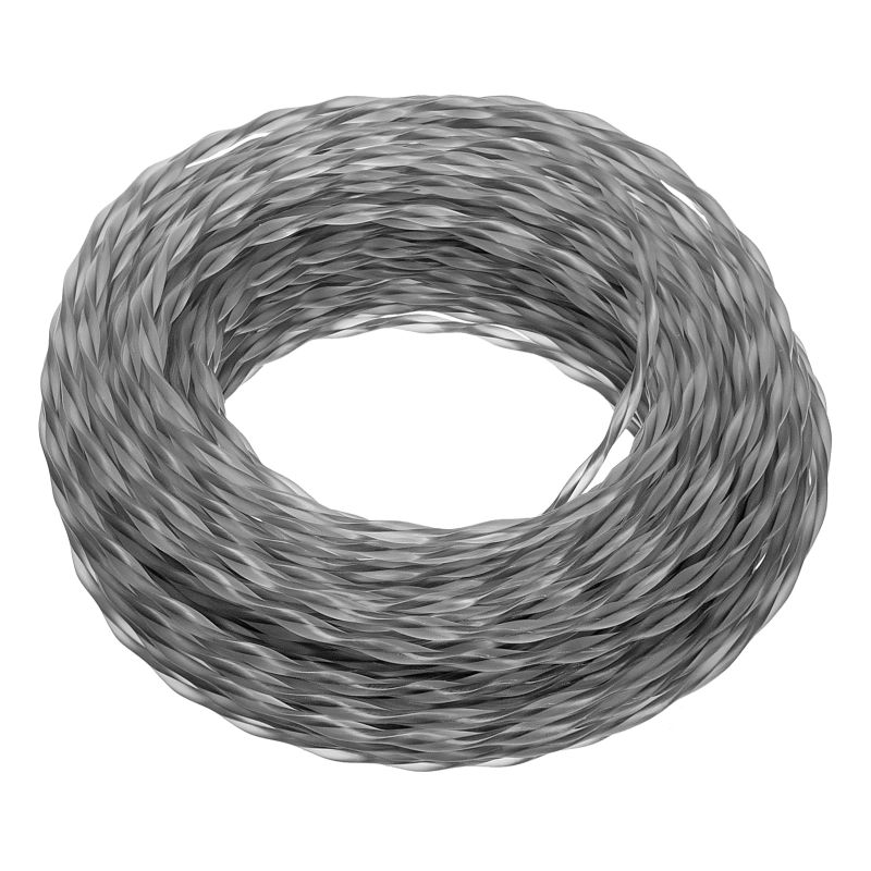 Леска для триммера двухкомпонентная эллипс 2,4мм х 15м, блистер EXTRA CORD,  Denzel (96248)