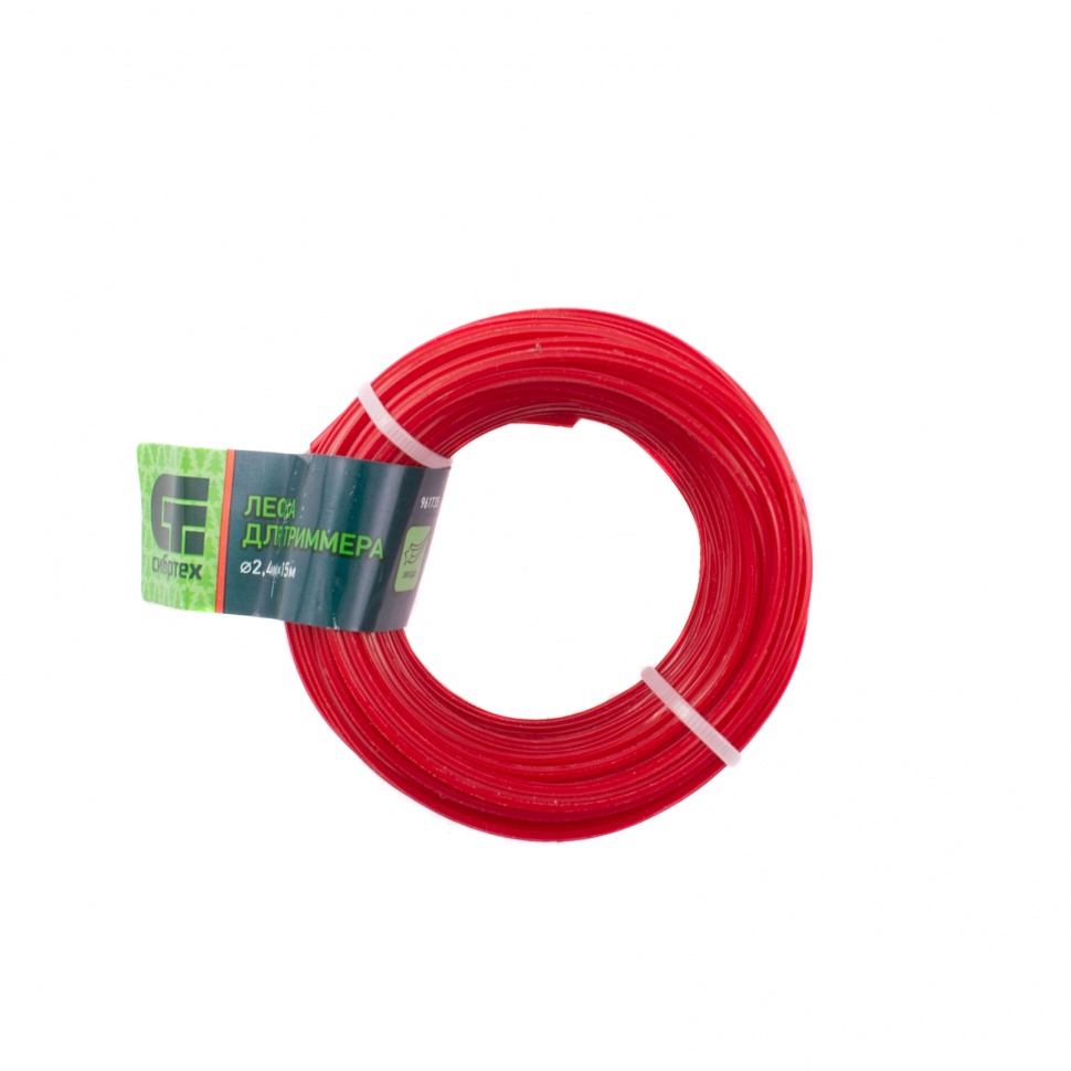 Леска для триммера звезда, 2.4 мм х 15 м, Сибртех (961735)