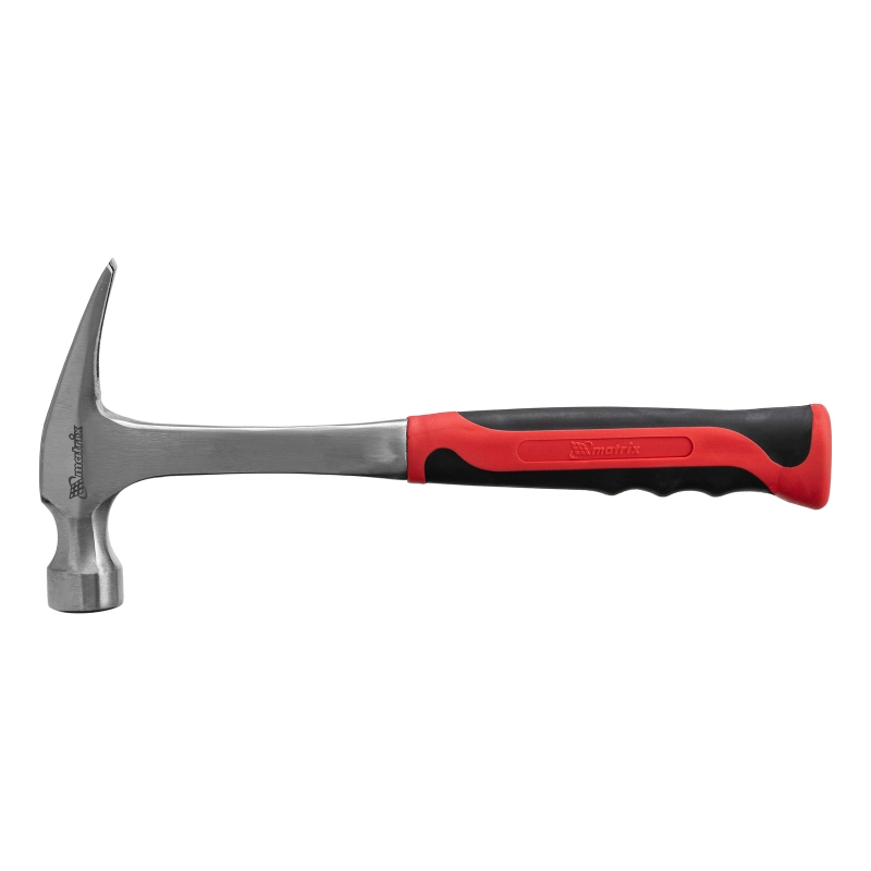 Молоток-гвоздодер, 570 г, цельнометаллический, двухкомпонентная рукоятка Matrix (10463)