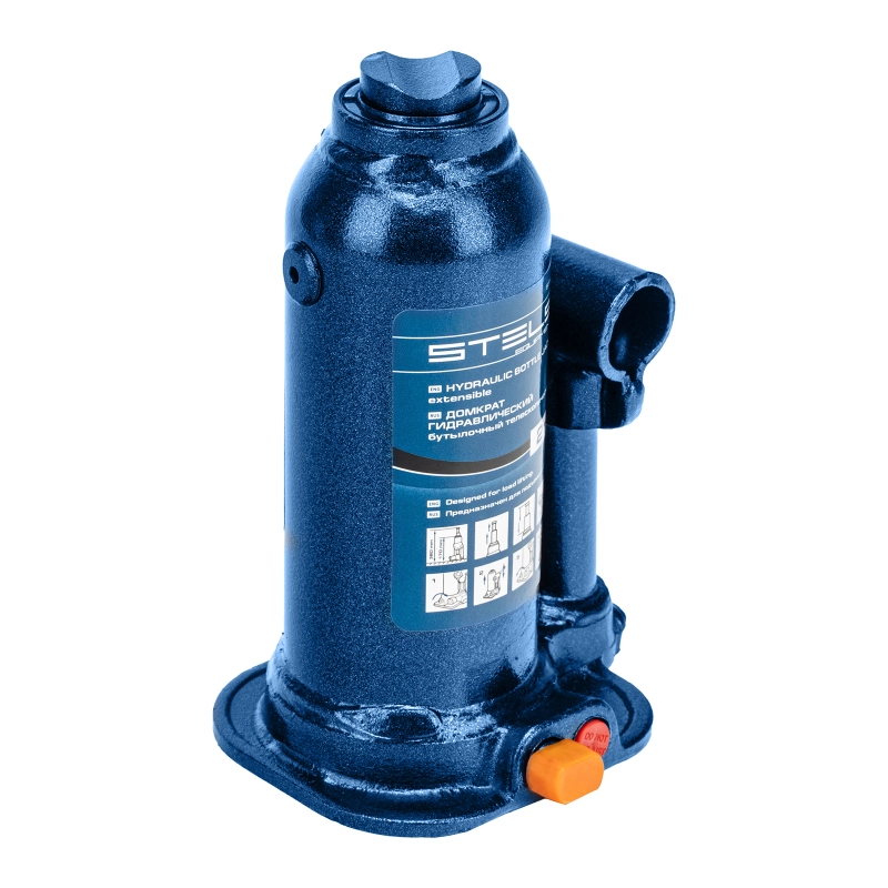 Домкрат гидравлический бутылочный телескопический, 2 т, подъем 170-380 мм Stels (51144)