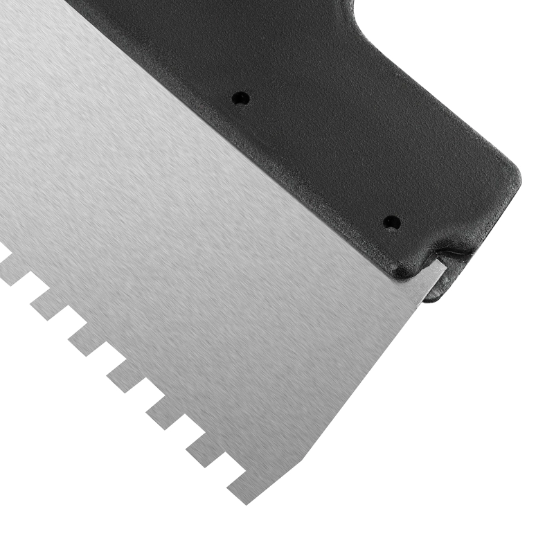 Шпатель из нержавеющей стали, 200 мм, зуб 6 х 6 мм, пластмассовая ручка Sparta (85158)