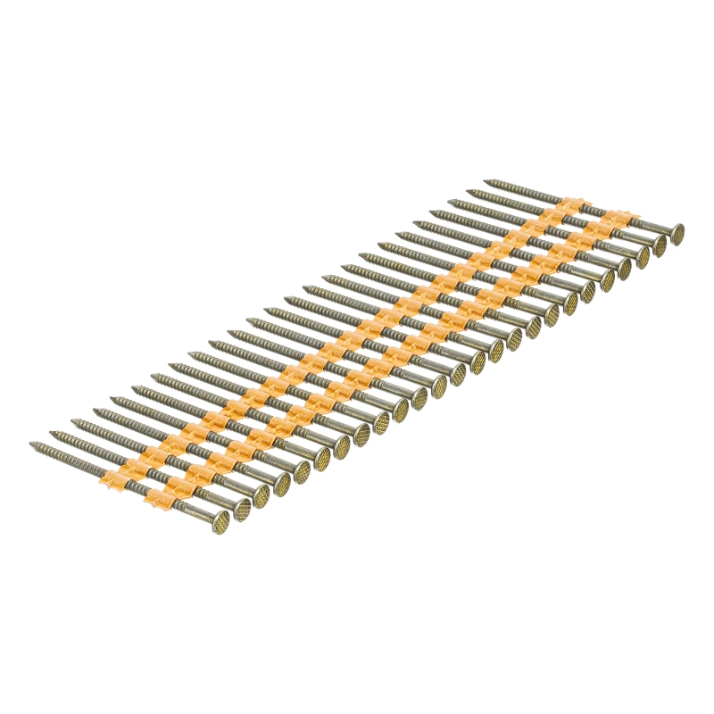 Гвозди для пнев. нейлера (крашен.) длина - 65 мм, диам. - 2,9 мм, 2000 шт. Denzel (57695)