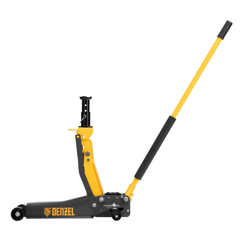 Домкрат гидравлический подкатной, 2/3 т, 98-770 мм, быстрый подъем, низ. подхват, проф, SUV Denzel (51270)
