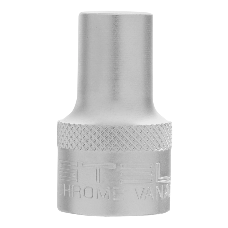 Головка торцевая, 10 мм, двенадцатигранная, CrV, под квадрат 1/2, хромированная Stels (13651)