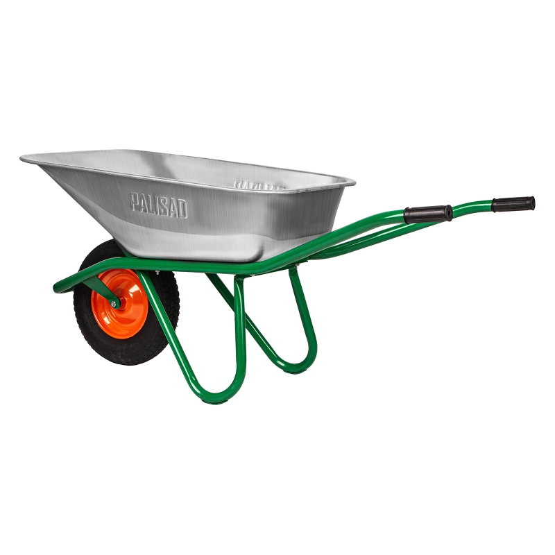 Тачка садово-строительная, усиленная, грузоподъемность 200 кг, объем 90 л Palisad (689850)