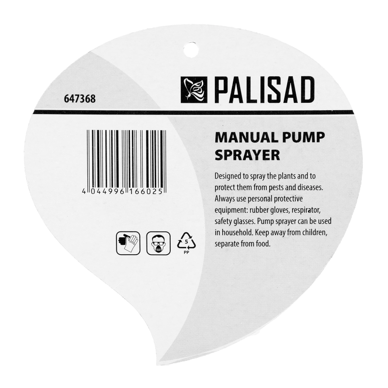 Опрыскиватель 1 л, ручной, с насосом Palisad (647368)