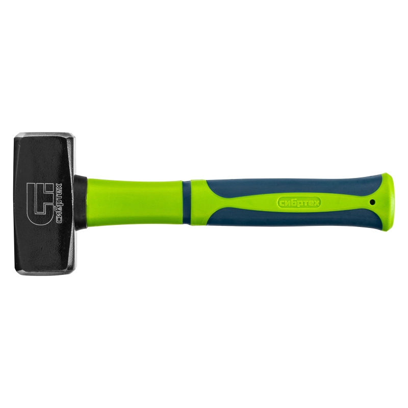 Кувалда, 1000 г, фибергласовая обрезиненная рукоятка Сибртех (10914)