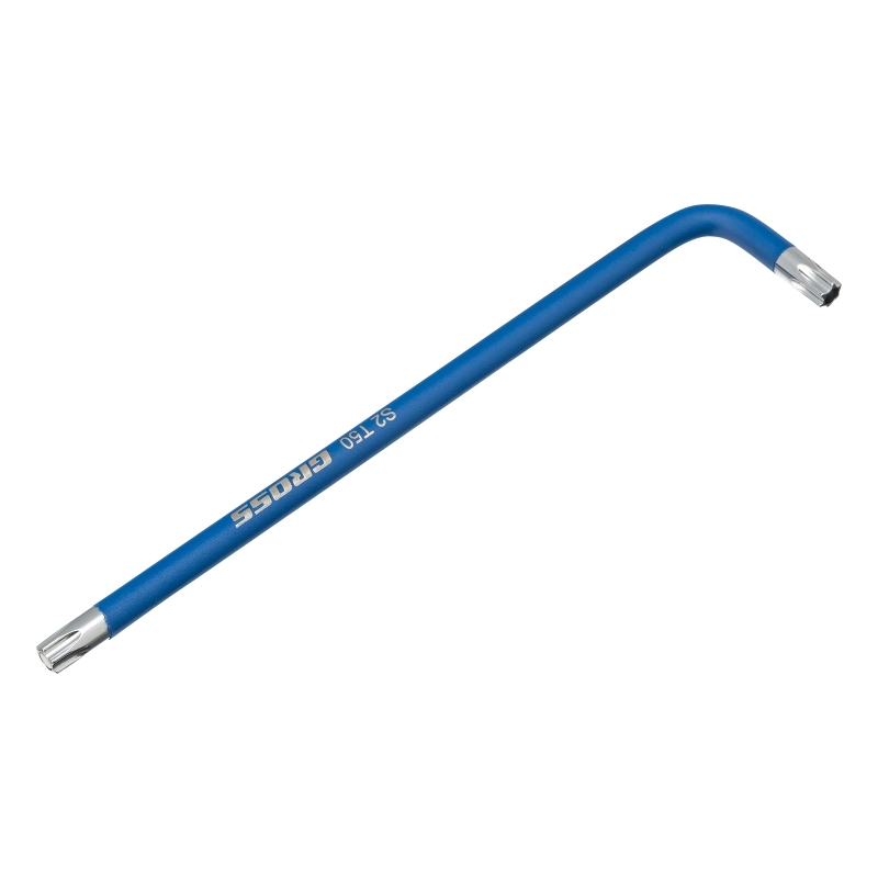 Набор ключей имбусовых Torx -TT, 9 шт: T10-T50, магнит, S2, экстра-длинные, хром/краска 9 шт Gross (16402)