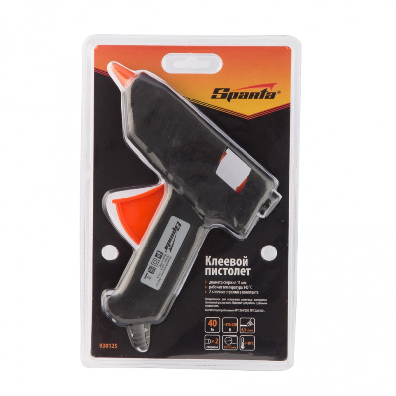 Клеевой пистолет 7 мм, 20 Вт, 2.5 г/мин Sparta (93021)