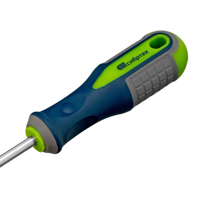 Отвертка, PH2 х 100 мм, CrV, трехкомпонентная рукоятка Сибртех (11794)