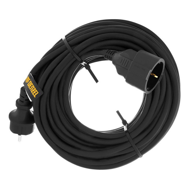 Удлинитель-шнур силовой Top Series, КГТТ, 20м, 1 розетка, 3 x 1,5 мм Denzel (37420)