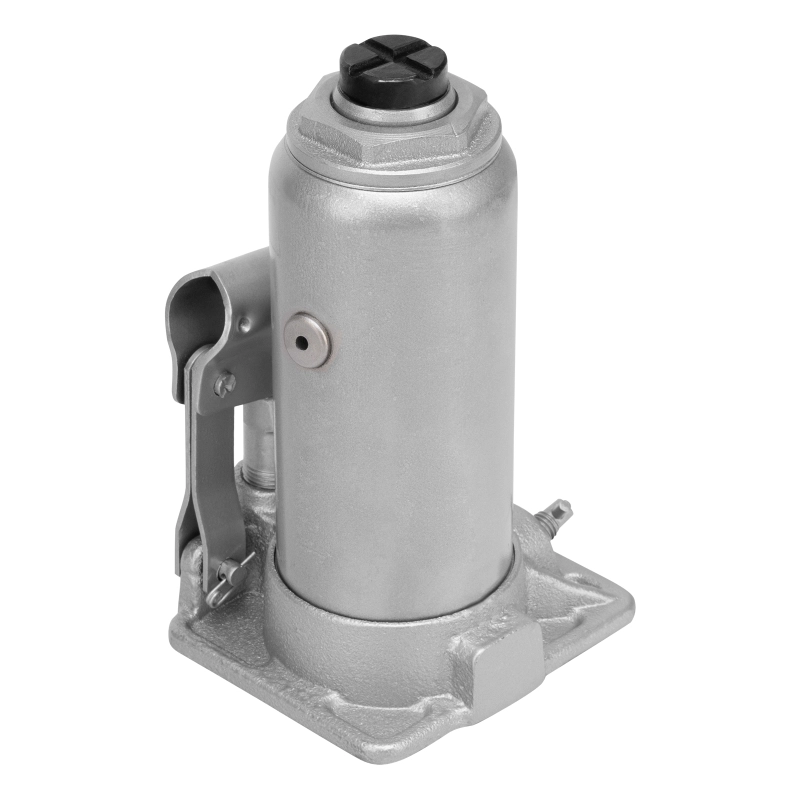 Домкрат гидравлический бутылочный, 5 т, h подъема 197-382 мм, в пластиковом кейсе Matrix (50776)