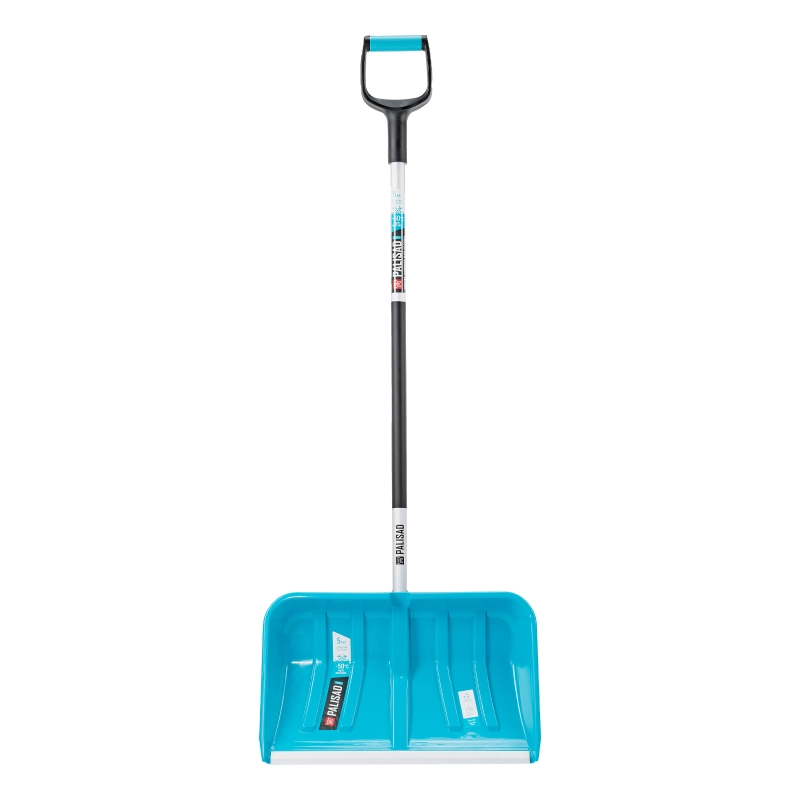 Лопата-скрепер для уборки снега, полипропилен, 550х340х1450 мм, алюминиевый черенок, ПВХ, LUXE Palisad (61727)