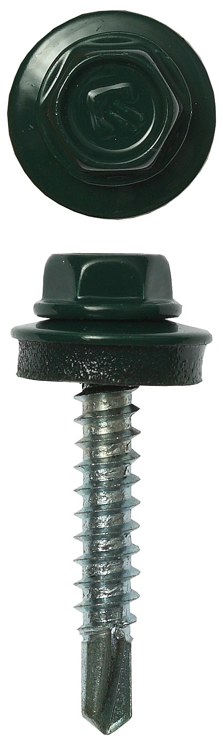 ЗУБР СКД 6005, 35 х 4.8 мм, зелёный насыщ., 380 шт, кровельный саморез, Профессионал (4-300315-48-035-6005)