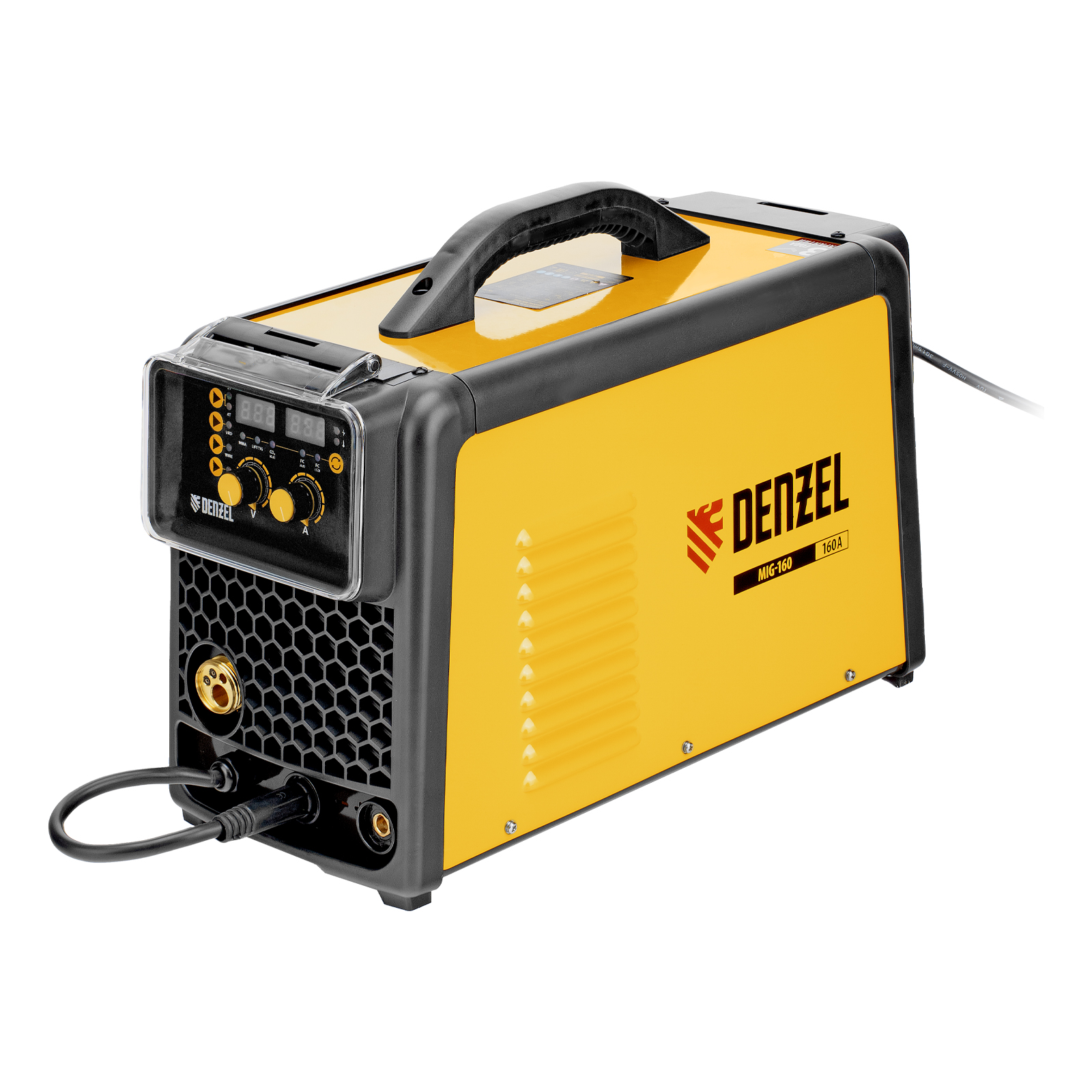 Аппарат инвертор. полуавтомат. сварки  MIG-160, 160 А, ПВ 60%, катушка 5 кг// Denzel (94309)