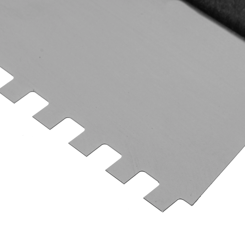 Шпатель  из нержавеющей стали, 350 мм, зуб 6 х 6 мм, пластмассовая ручка Сибртех (85468)