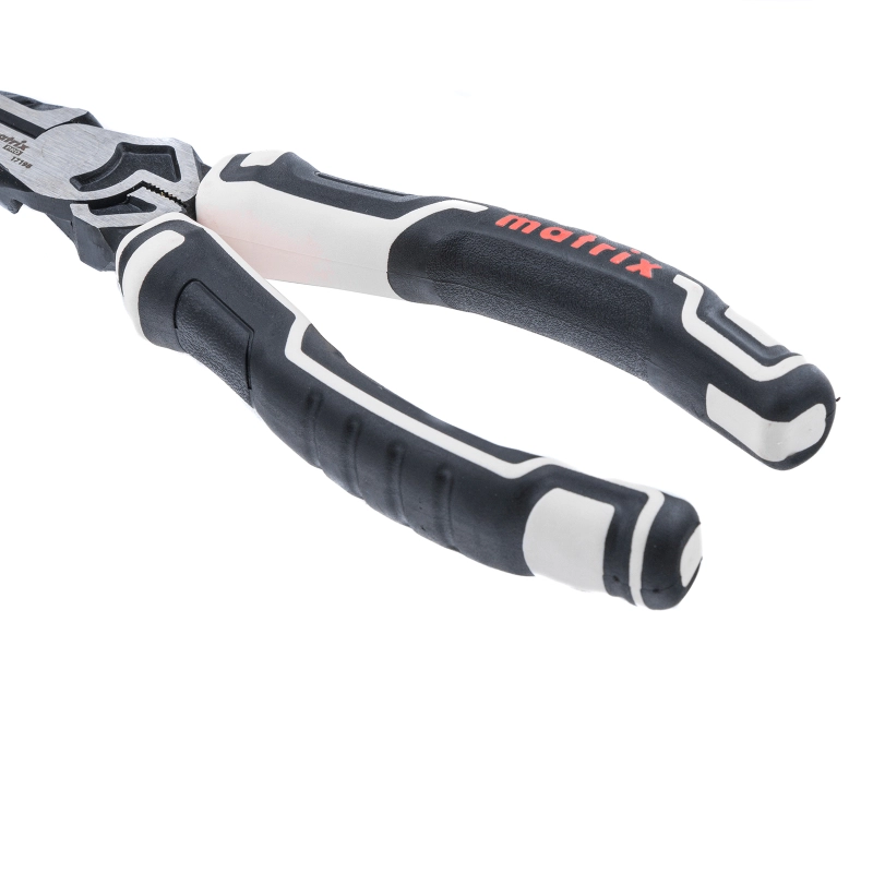 Длинногубцы прямые 205 мм, усиленная система, Pro Matrix (17198)