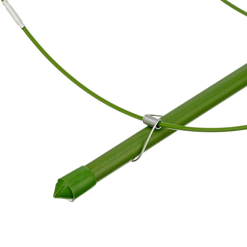 Поддержка для растений круглая H 120 см, металл в пластике, 4 кольца Palisad (644035)