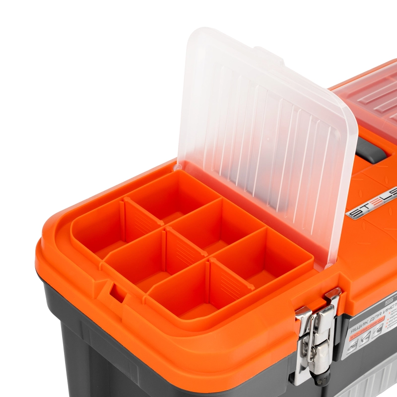 Ящик для инструмента с мет. замками 20", 510х255x225 мм Stels (90747)