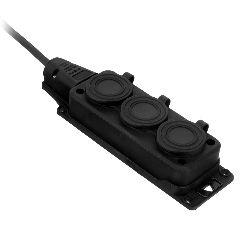 Удлинитель-шнур силовой Top Series, КГТТ, 20м, 3 розетки, 3 x 1,5 мм Denzel (37422)