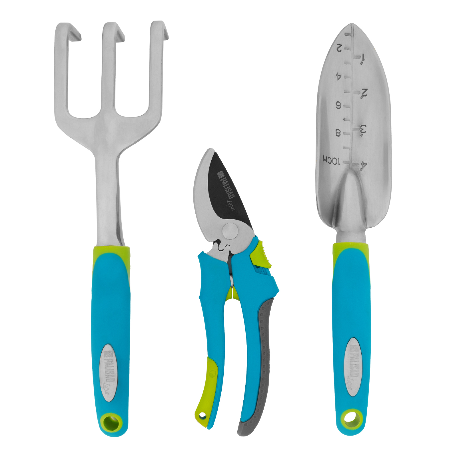 Набор садового инструмента с секатором, алюминиевый цельнолитой, 3 предмета, Luxe, Palisad (62901)