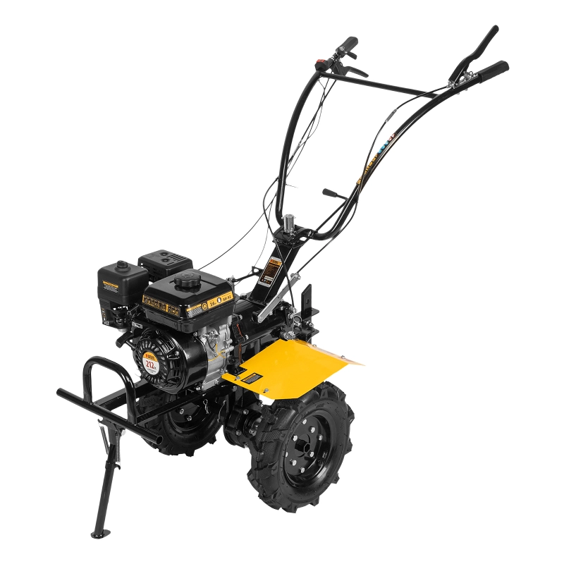 Мотоблок DPT-270X, 7 л.с., диск.сцеп, шир 90 см, глуб 35 см,фрез 3х4,ВОМ,скор 2В/1Н,кол 8" Denzel (56433)