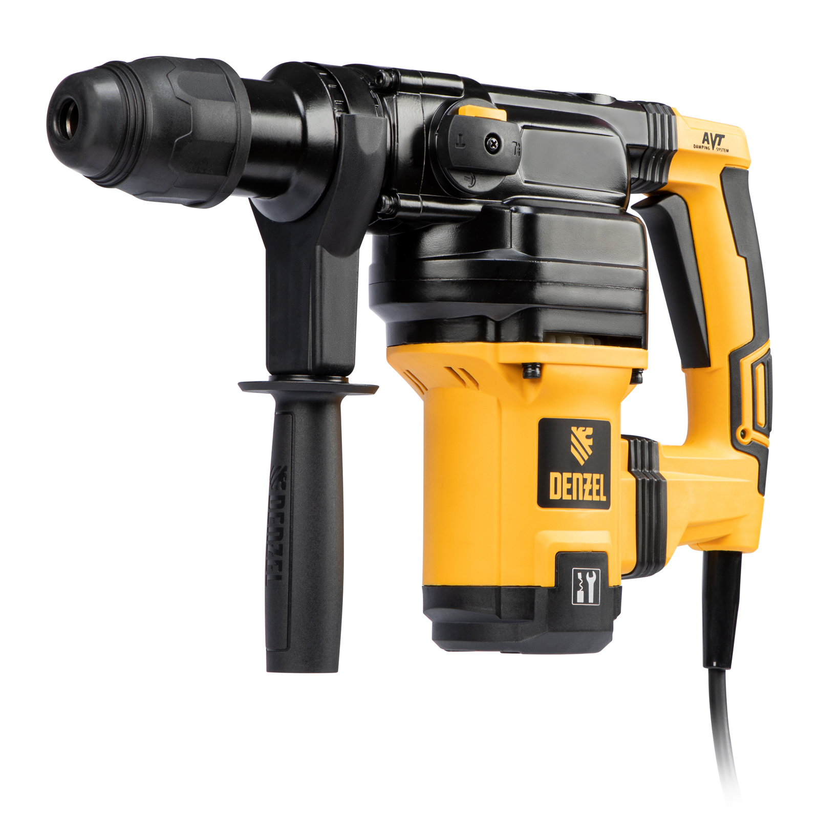 Перфоратор электрический RHV-1050-38-max, SDS-max, 1050 Вт, 10 Дж, 2 плюс 1 режим Denzel (26620)