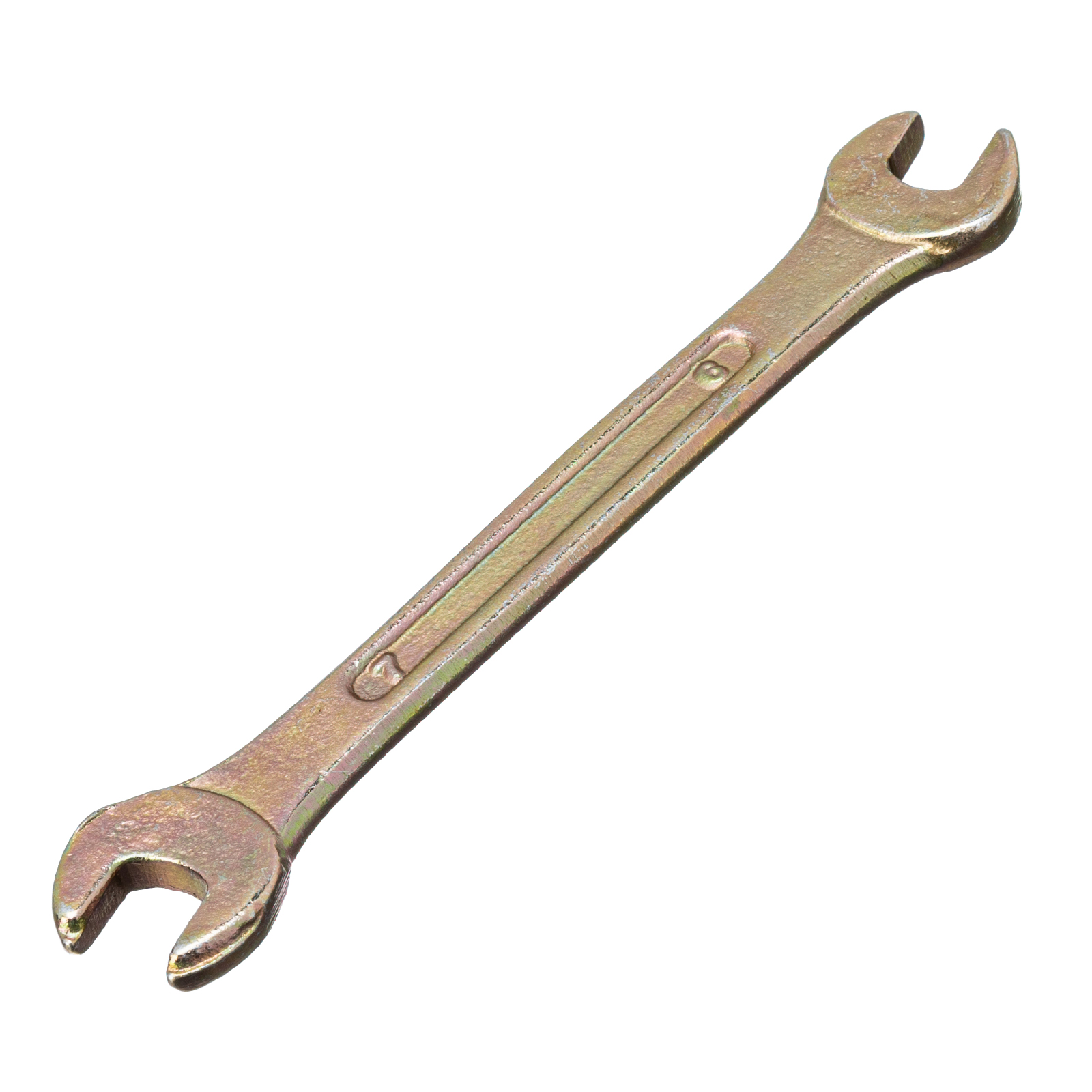 Ключ рожковый, 6 х 7 мм, желтый цинк Сибртех (14301)