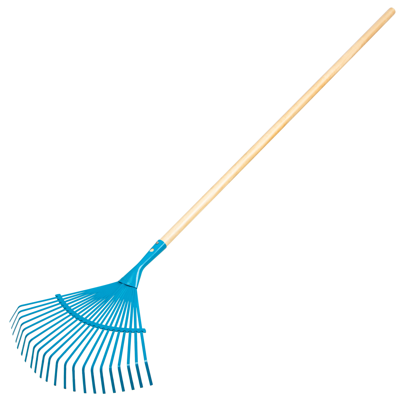 Грабли веерные стальные, 430 х 1550 мм, 22 плоских зуба, лакированный черенок, Luxe, Palisad (617885)