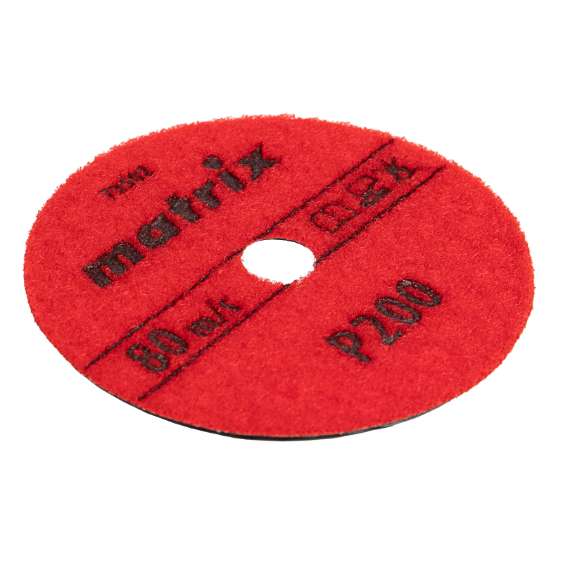 Алмазный гибкий шлифовальный круг, 100 мм, P200, сухое шлифование, 5 ш. Matrix (73502)