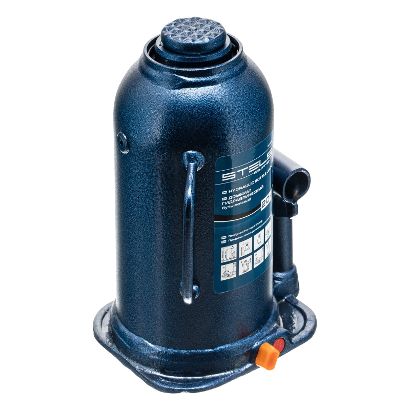 Домкрат гидравлический бутылочный, 20 т, h подъема 235-445 мм Stels (51169)