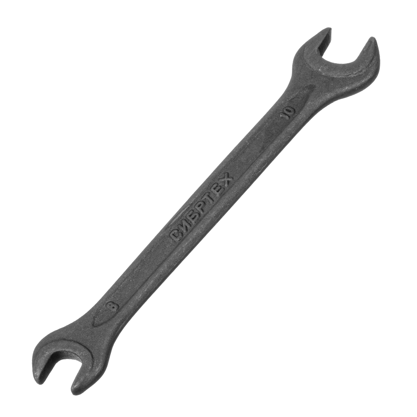 Ключ рожковый, 8 х 10 мм, CrV, фосфатированный Сибртех (14321)
