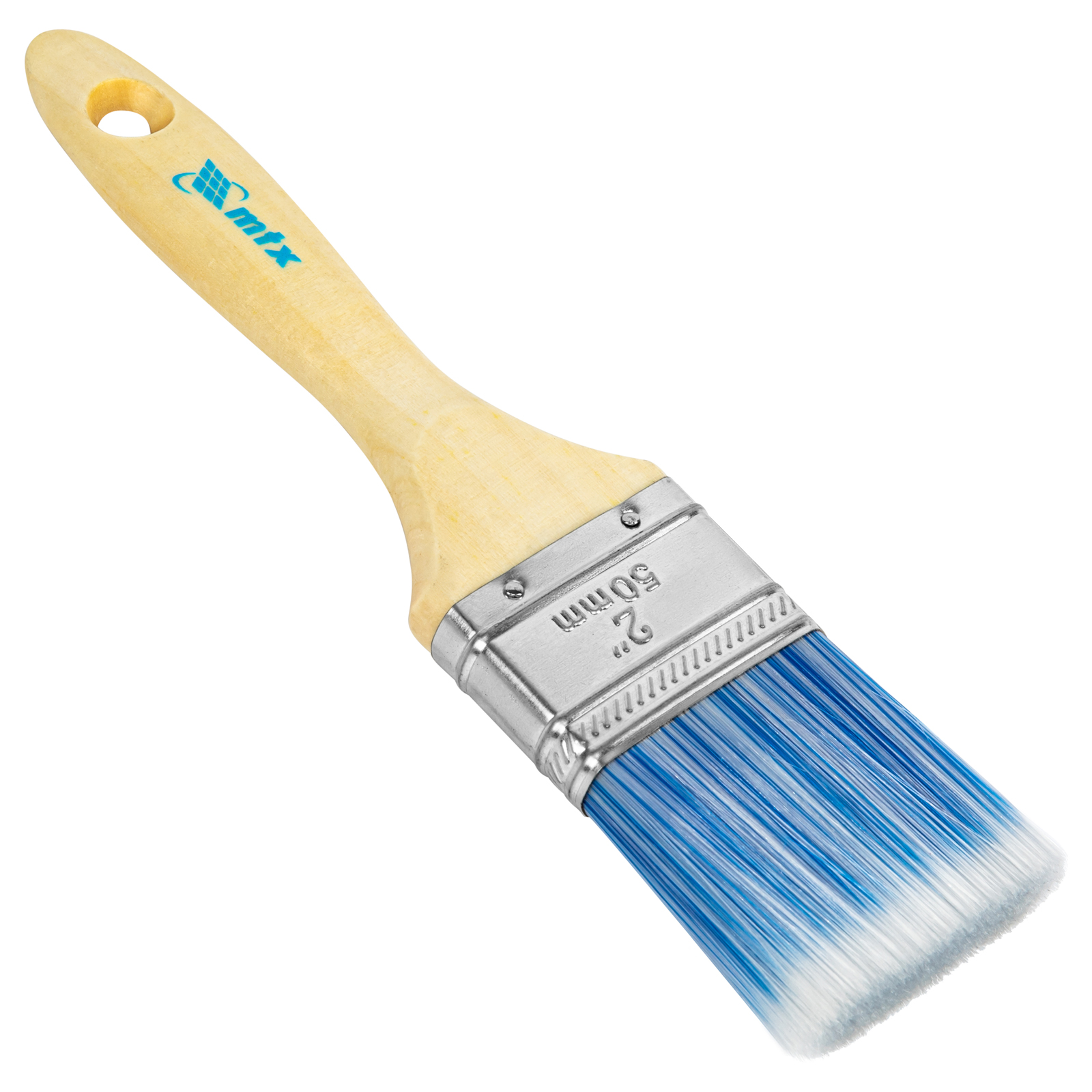 Кисть плоская "Евро" 2", искусственная щетина, деревянная ручка MTX (83071)