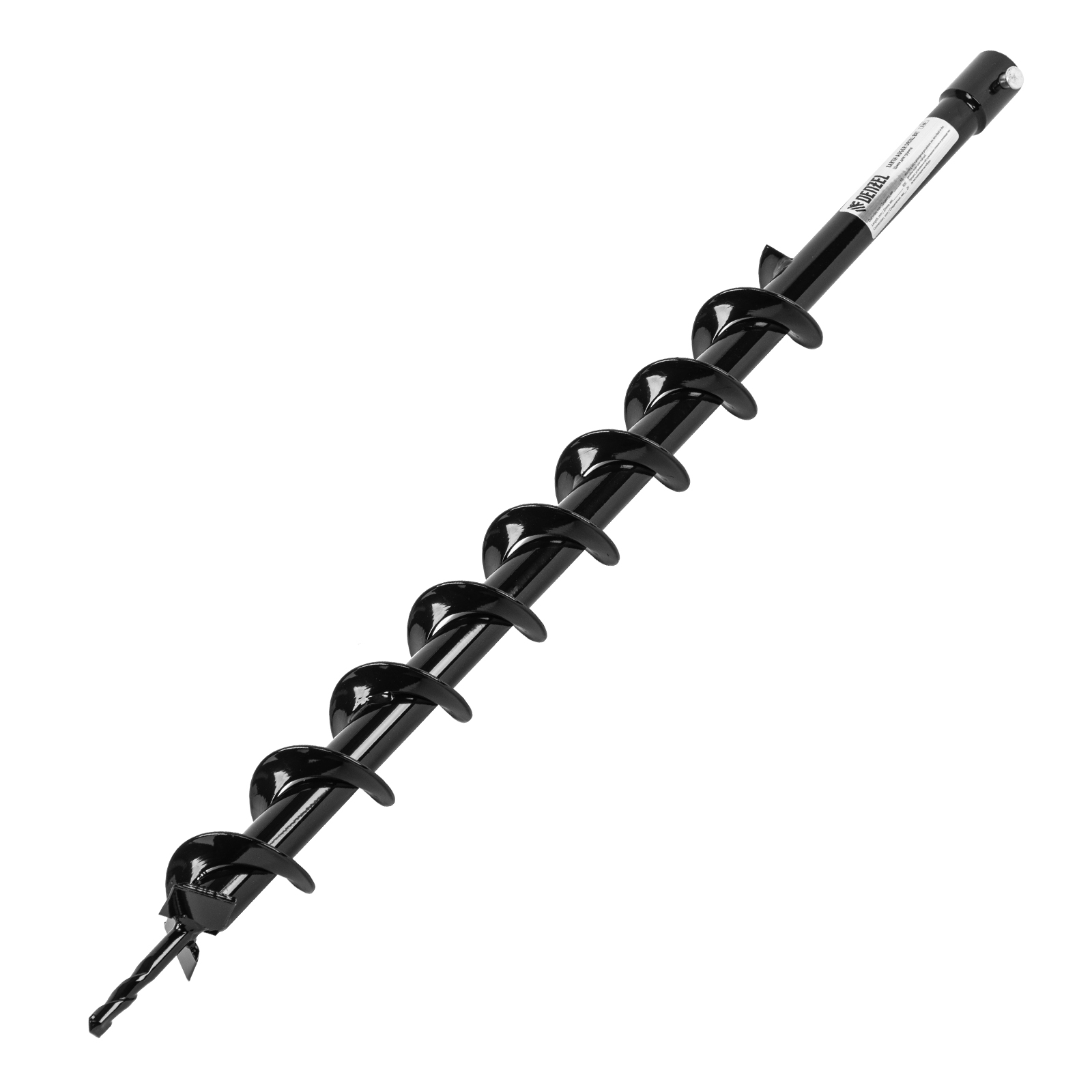 Шнек для грунта E-60, диаметр 60 мм, длина 800 мм,соединение 20 мм, несъемный нож Denzel (56020)