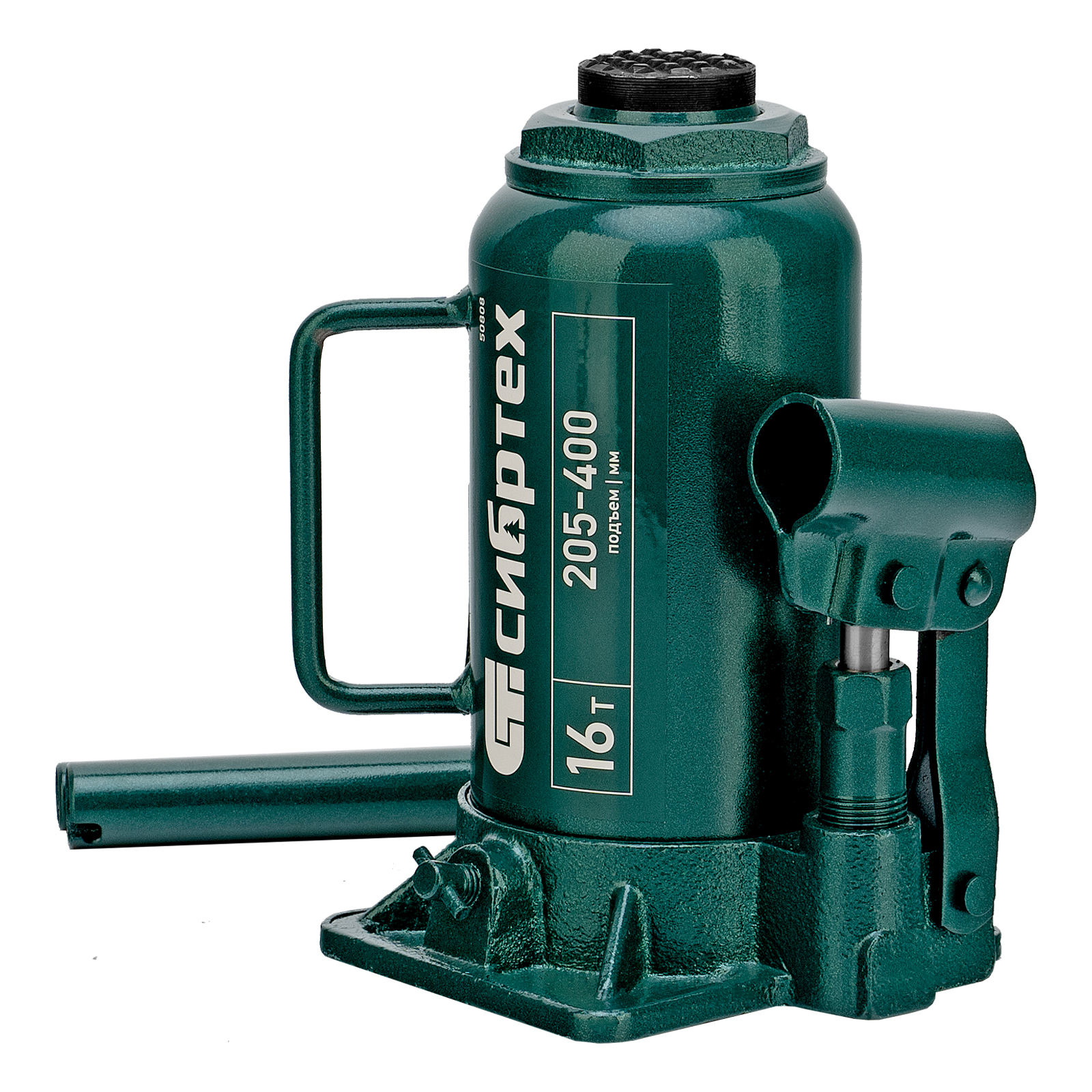Домкрат гидравлический бутылочный, 16 т, 205-400 мм Сибртех (50808)
