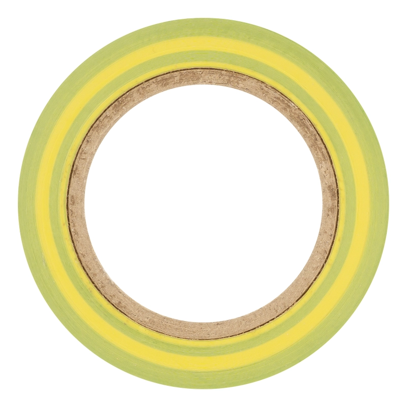 Изолента ПВХ, 15 мм х 10 м, желто-зеленая, 150 мкм Matrix (88776)