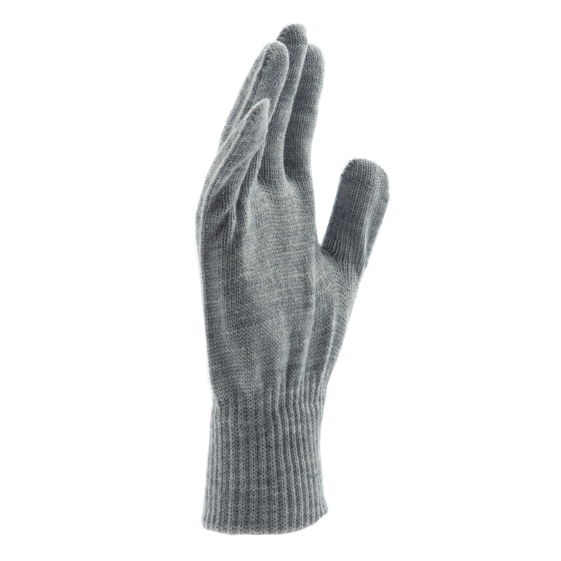Перчатки трикотажные, акрил, серая туча, двойная манжета Сибртех (68672)